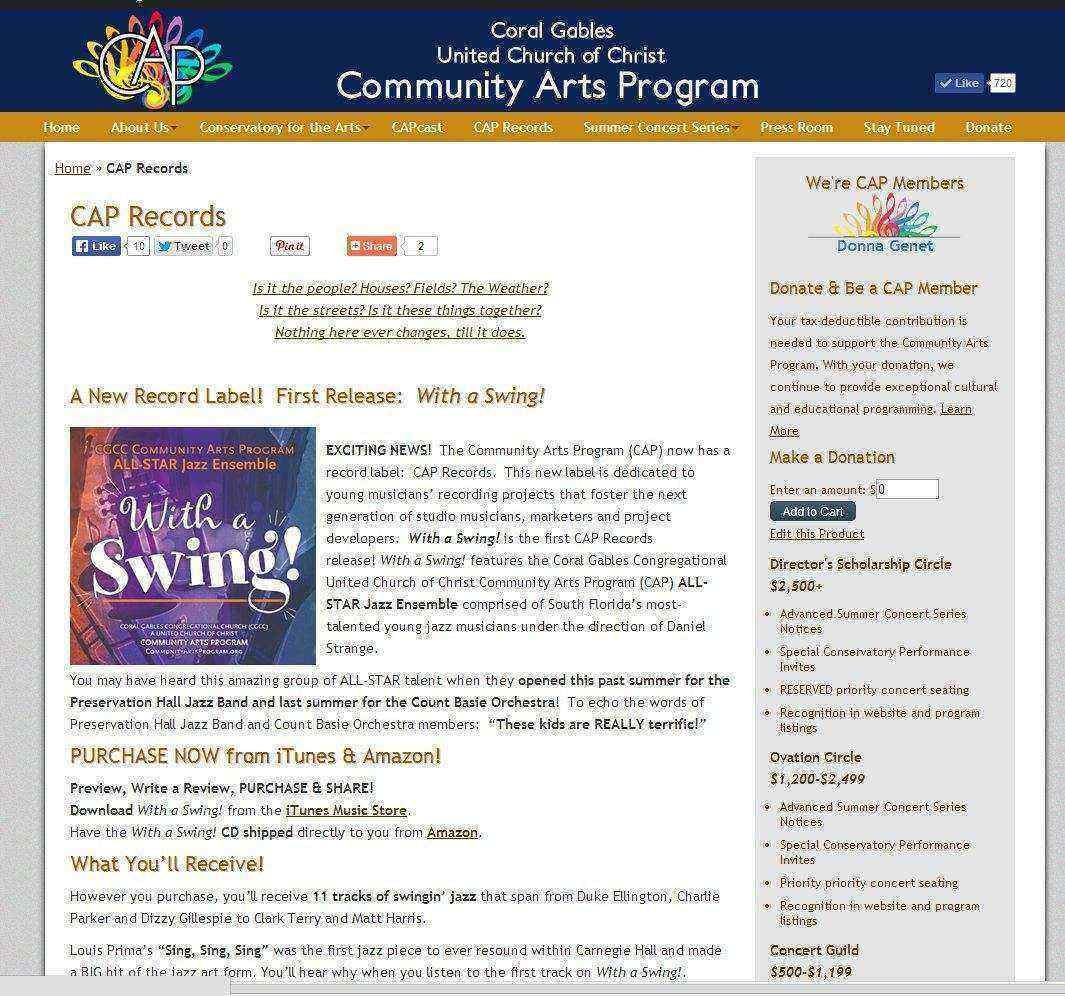 Community Arts Program CAP O Miami